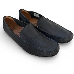 NWOT Clarks Men's Black Moccasin Leather Loafers Size 13
